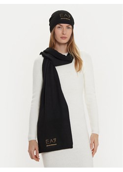 Zestaw Szalik i Czapka EA7 Emporio Armani 282000 4F200 00020 Czarny ze sklepu eobuwie.pl w kategorii Komplety czapka i szalik damskie - zdjęcie 182096396