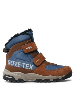 Kozaki Primigi GORE-TEX 4924111 D Brązowy ze sklepu eobuwie.pl w kategorii Buty zimowe dziecięce - zdjęcie 182096717