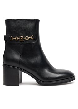 Botki Tommy Hilfiger FW0FW08183 Czarny ze sklepu eobuwie.pl w kategorii Botki - zdjęcie 182096779