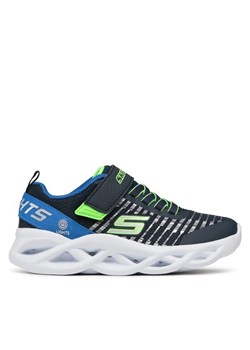 Sneakersy Skechers Novlo 401650L/NVBL Szary ze sklepu eobuwie.pl w kategorii Buty sportowe dziecięce - zdjęcie 182096977