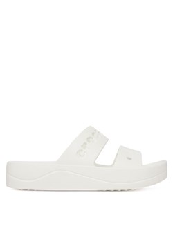 Klapki Crocs BAYA PLATFORM SANDAL 208188-100 Biały ze sklepu eobuwie.pl w kategorii Klapki damskie - zdjęcie 182097417