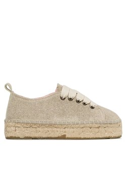 Espadryle Manebi Lace-Up Espadrilles O 7.1 E0 Beżowy ze sklepu eobuwie.pl w kategorii Espadryle damskie - zdjęcie 182097777