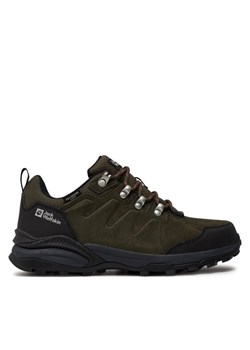 Trekkingi Jack Wolfskin Refugio Texapore Low M 4049851 Zielony ze sklepu eobuwie.pl w kategorii Buty trekkingowe męskie - zdjęcie 182097786