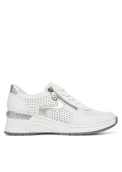 Sneakersy Rieker N4340-80 Biały ze sklepu eobuwie.pl w kategorii Buty sportowe damskie - zdjęcie 182097798