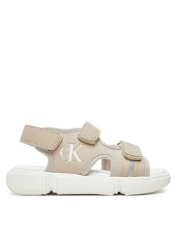 Sandały Calvin Klein Jeans V3B2-83024-1692 M Écru ze sklepu eobuwie.pl w kategorii Sandały dziecięce - zdjęcie 182098059