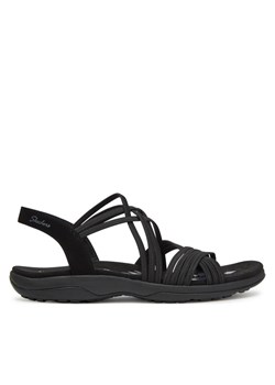 Sandały Skechers Reggae Slim-Sunnyside 163185/BBK Czarny ze sklepu eobuwie.pl w kategorii Sandały damskie - zdjęcie 182098265