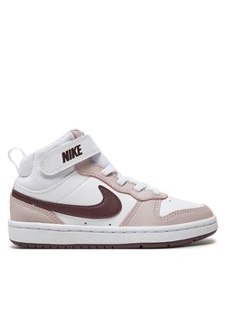 Sneakersy Nike Court Borough Mid 2 (PSV) CD7783 118 Biały ze sklepu eobuwie.pl w kategorii Buty sportowe dziecięce - zdjęcie 182099339