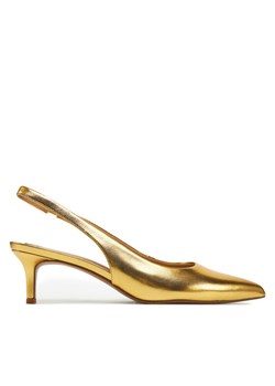 Sandały LAUREN RALPH LAUREN Lolah II 802935635002 Złoty ze sklepu eobuwie.pl w kategorii Czółenka - zdjęcie 182099655