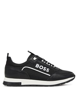 Sneakersy BOSS J51653 S Czarny ze sklepu eobuwie.pl w kategorii Buty sportowe dziecięce - zdjęcie 182099675