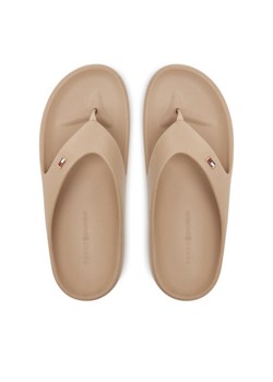 Japonki Tommy Hilfiger Th Comfort Beach Sandal FW0FW08522 Beżowy ze sklepu eobuwie.pl w kategorii Klapki damskie - zdjęcie 182099679