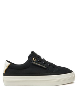 Sneakersy Tommy Hilfiger Essential Vulc Textile Sneaker FW0FW08323 Czarny ze sklepu eobuwie.pl w kategorii Buty sportowe damskie - zdjęcie 182099829