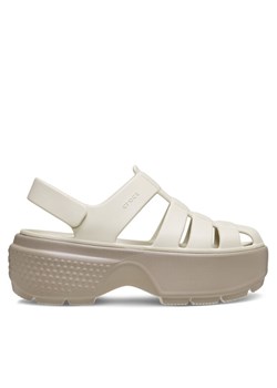 Sandały Crocs Stomp Fisherman Sandal 209938 Szary ze sklepu eobuwie.pl w kategorii Sandały damskie - zdjęcie 182099858