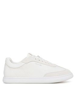 Sneakersy Calvin Klein Cupsole Lace Up - Lth Sue Mix HW0HW02435 Biały ze sklepu eobuwie.pl w kategorii Buty sportowe damskie - zdjęcie 182099999