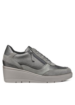 Sneakersy Geox D Ilde D46RAA 02N22 C9002 Szary ze sklepu eobuwie.pl w kategorii Buty sportowe damskie - zdjęcie 182100006