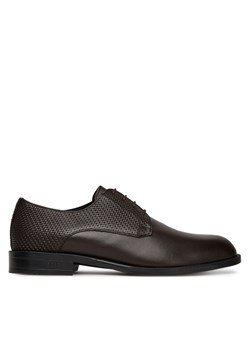 Półbuty BOSS 50541716 Brązowy ze sklepu eobuwie.pl w kategorii Buty eleganckie męskie - zdjęcie 182100146