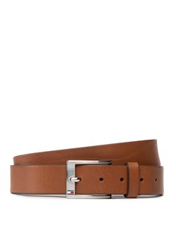 Pasek Męski Tommy Hilfiger New Aly Belt AM0AM08363 Brązowy ze sklepu eobuwie.pl w kategorii Paski męskie - zdjęcie 182100157