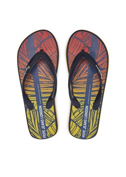 Japonki Pepe Jeans Whale Palm PMS70153 Granatowy ze sklepu eobuwie.pl w kategorii Klapki męskie - zdjęcie 182100326