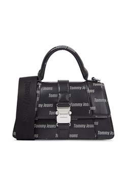 Torebka Tommy Jeans Tjw Item Crossover Print AW0AW15650 Czarny ze sklepu eobuwie.pl w kategorii Listonoszki - zdjęcie 182100355