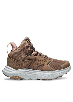 Trekkingi Hoka Anacapa 2 Mid Gtx GORE-TEX 1142831 Brązowy ze sklepu eobuwie.pl w kategorii Buty trekkingowe damskie - zdjęcie 182100438