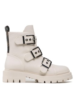 Botki Guess FL7OBI LEA10 Écru ze sklepu eobuwie.pl w kategorii Workery damskie - zdjęcie 182100658