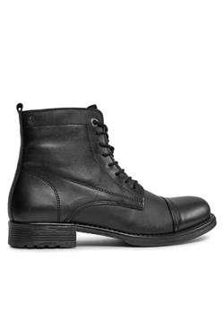 Trzewiki Jack&Jones 12241142 Czarny ze sklepu eobuwie.pl w kategorii Buty zimowe męskie - zdjęcie 182100667