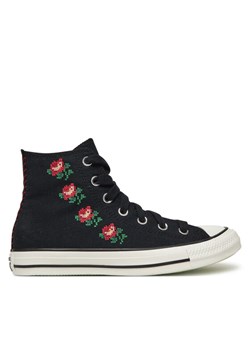 Trampki Converse Chuck Taylor All Star Rose Cross Stitch A13657C Czarny ze sklepu eobuwie.pl w kategorii Trampki damskie - zdjęcie 182100835