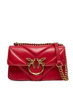 Torebka PINKO Love One Mini Light Cl 104550 A26Z Czerwony ze sklepu eobuwie.pl w kategorii Listonoszki - zdjęcie 182100865
