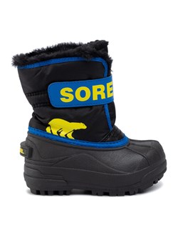 Śniegowce Sorel Snow Commander NC1960 Czarny ze sklepu eobuwie.pl w kategorii Buty zimowe dziecięce - zdjęcie 182100926