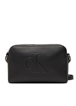 Torebka Calvin Klein Jeans Sculpted Ew Camera Bag LV04K3036G Czarny ze sklepu eobuwie.pl w kategorii Listonoszki - zdjęcie 182101565