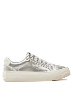 Sneakersy Pepe Jeans PGS30611 Srebrny ze sklepu eobuwie.pl w kategorii Buty sportowe dziecięce - zdjęcie 182101718