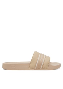 Klapki Tommy Hilfiger Hilfiger Poolside With Webbing FW0FW08529 Beżowy ze sklepu eobuwie.pl w kategorii Klapki damskie - zdjęcie 182101839