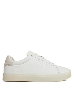 Sneakersy Calvin Klein Cupsole Lace Up Pearl HW0HW01897 Biały ze sklepu eobuwie.pl w kategorii Buty sportowe damskie - zdjęcie 182102007