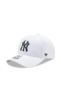 Czapka z daszkiem 47 Brand MLB New York Yankees '47 MVP SNAPBACK B-MVPSP17WBP-WHM Biały ze sklepu eobuwie.pl w kategorii Czapki z daszkiem damskie - zdjęcie 182102356