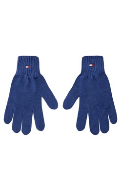 Rękawiczki dziecięce Tommy Hilfiger Small Flag AU0AU01657 Niebieski ze sklepu eobuwie.pl w kategorii Rękawiczki dziecięce - zdjęcie 182102689