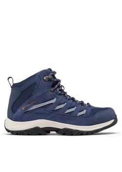 Trekkingi Columbia Crestwood Mid Waterproof 2099861 Niebieski ze sklepu eobuwie.pl w kategorii Buty trekkingowe damskie - zdjęcie 182102708
