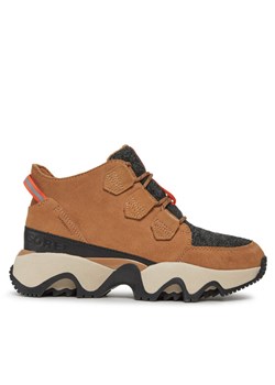 Sneakersy Sorel Kinetic™ Impact Caribou Wp NL5039-253 Brązowy ze sklepu eobuwie.pl w kategorii Buty sportowe damskie - zdjęcie 182102757