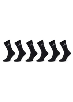 Skarpety wysokie unisex adidas Cushioned Sportswear Crew Socks 6 Pairs IC1316 Czarny ze sklepu eobuwie.pl w kategorii Skarpetki męskie - zdjęcie 182103386