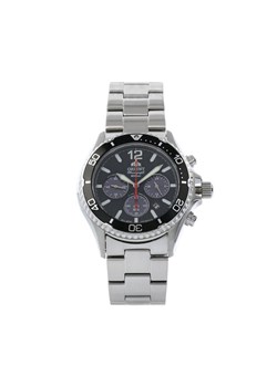 Zegarek Orient Mako Solar RA-TX0202B10B Srebrny ze sklepu eobuwie.pl w kategorii Zegarki - zdjęcie 182103447