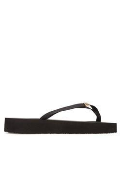 Japonki Tommy Hilfiger Elevated Chic Beach Sandal FW0FW08523 Czarny ze sklepu eobuwie.pl w kategorii Klapki damskie - zdjęcie 182103945