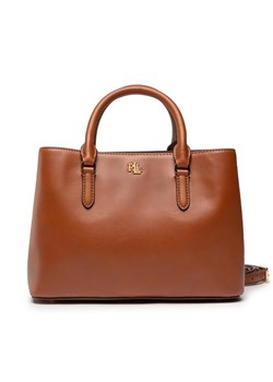 Torebka Lauren Ralph Lauren Marcy 26 431876725005 Brązowy ze sklepu eobuwie.pl w kategorii Torby Shopper bag - zdjęcie 182104135