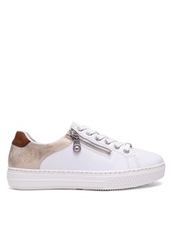 Sneakersy Rieker L59A1-81 Biały ze sklepu eobuwie.pl w kategorii Buty sportowe damskie - zdjęcie 182104365
