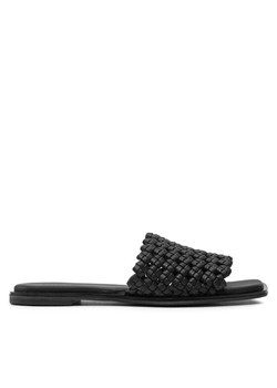 Klapki Calvin Klein Flat Slide Latt HW0HW02143 Czarny ze sklepu eobuwie.pl w kategorii Klapki damskie - zdjęcie 182104796