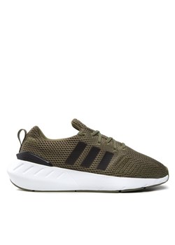 Sneakersy adidas Swift Run 22 J GZ0806 Zielony ze sklepu eobuwie.pl w kategorii Buty sportowe dziecięce - zdjęcie 182105076