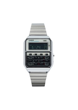 Zegarek Casio Vintage CA-500WE-7BEF Srebrny ze sklepu eobuwie.pl w kategorii Zegarki - zdjęcie 182105105