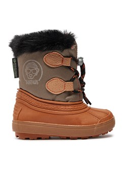 Śniegowce Boatilus Nippy 02 Sint. Leather Boot NN02 VAR.41NR Pomarańczowy ze sklepu eobuwie.pl w kategorii Buty zimowe dziecięce - zdjęcie 182105138