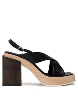 Sandały AGL Surin Sandal D668006PDSOFTY0000 Czarny ze sklepu eobuwie.pl w kategorii Sandały damskie - zdjęcie 182105306