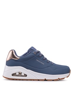 Sneakersy Skechers Shimmer Away 155196/NVY Granatowy ze sklepu eobuwie.pl w kategorii Buty sportowe damskie - zdjęcie 182105345