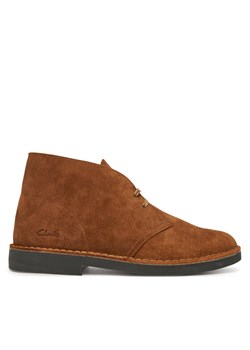 Trzewiki Clarks Desert Bt Evo 26181145 Brązowy ze sklepu eobuwie.pl w kategorii Buty zimowe męskie - zdjęcie 182105818