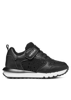 Sneakersy Geox J Fastics Girl J46GZB 0BCBL C9999 S Czarny ze sklepu eobuwie.pl w kategorii Buty sportowe dziecięce - zdjęcie 182106036