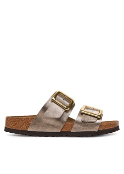 Klapki Birkenstock Sydney Cushion Buckle 1029372 Złoty ze sklepu eobuwie.pl w kategorii Klapki damskie - zdjęcie 182106588